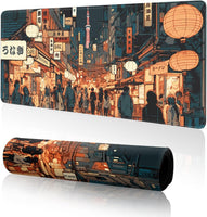 Japanese Street Gaming Mouse Pad Large Anime Mouse Pad Mat Desk Pad 31.5 X 11.8