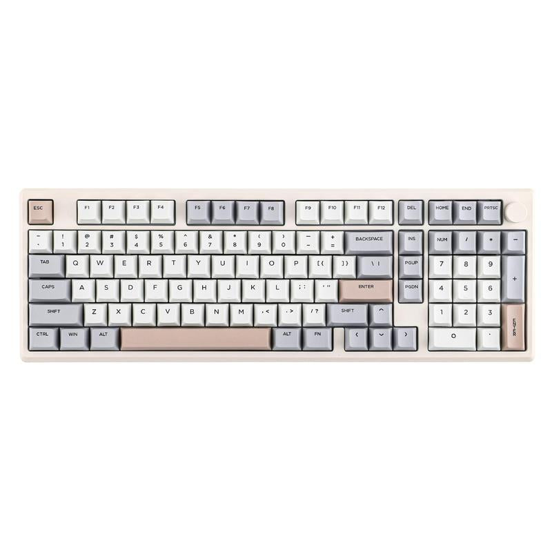 Epomaker Galaxy100 1800 ANSI Layout via Gaming Wireless Keyboard with Knob - Aluminum Gasket Keyboard with Cushioning Materials South-Facing RGB Backlight Hot-Swappable Creamy Keyboards Tri-Mode USB Charging Bluetooth Custom Tiktokshopbacktoschool