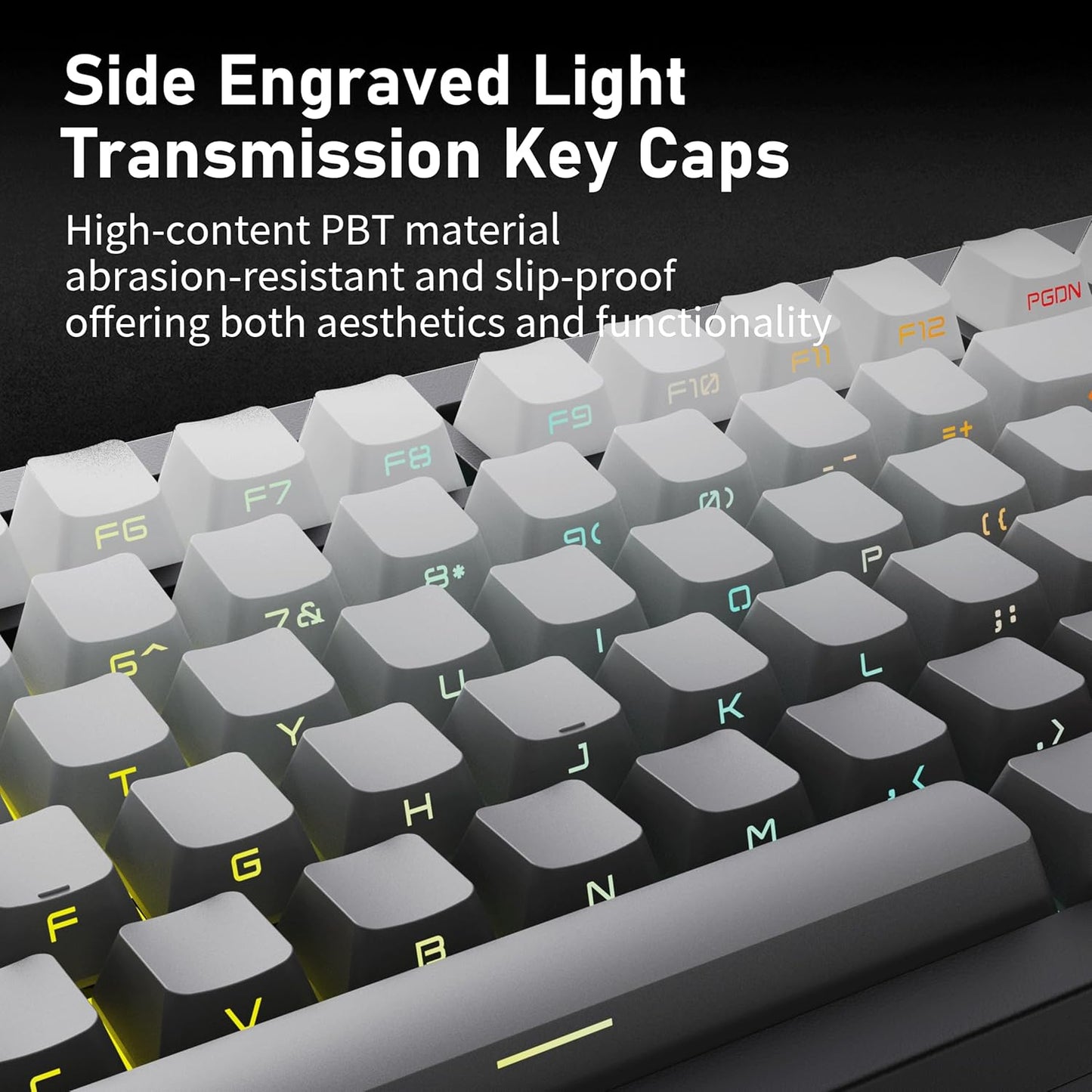 ZH870 Wireless Mechanical Gaming Keyboard,80% Black Custom Creamy Sound Keyboard with Shine through PBT Keycaps,Pre-Lubed Linear Switches,Hot-Swappable,Rgb Backlit,2.4Ghz/Usb-C/Bt5.0