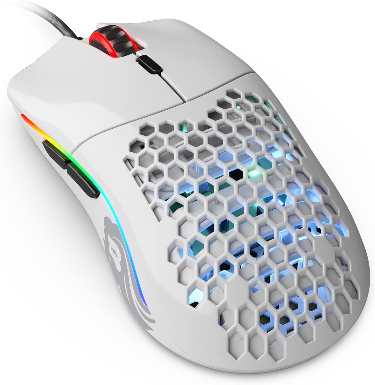 Model O Wired Gaming Mouse 67G Superlight Honeycomb Design, RGB, Pixart 3360 Sensor, Omron Switches, Ambidextrous - Matte Black