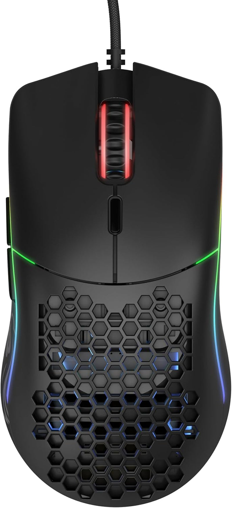 Model O Wired Gaming Mouse 67G Superlight Honeycomb Design, RGB, Pixart 3360 Sensor, Omron Switches, Ambidextrous - Matte Black