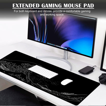 Extra Large Gaming Extended XL Mouse Pad with Free USB Light, 900 X 400 X 3 MM