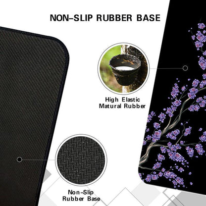 Cherry Blossoms Pattern Mouse Pad, 1 Count Extended Large Mouse Mat, Desk Pad, Stitched Edges Keyboard Pad, Non-Slip Rubber Base Gaming Mouse Pad, Office Accessories