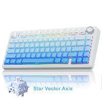 AULA F75 Pro Mechanical Keyboard RGB Backlit 2.4G Wireless Bluetooth Hot-Swappable Gaming Keyboard for Gamers Gaming PC Accessories Gasket Custom Creamy Keyboard Tiktokshopbacktoschool