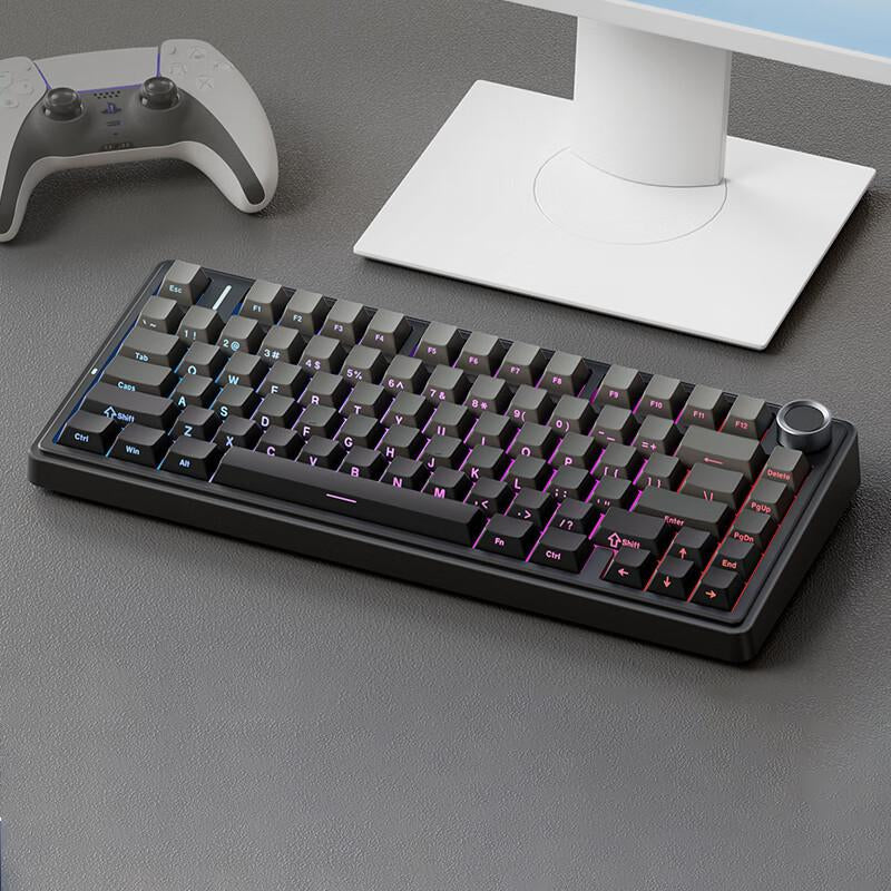 F75 Wireless Mechanical Keyboard Bluetooth Three-Mode Customized Gasket Full-Key Hot-Swappable 2.4 Wireless Keyboard Gaming Wired Keyboard