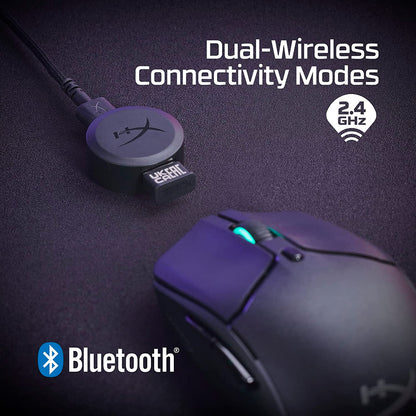 Pulsefire Haste 2 – Wireless Gaming Mouse- Ultra Lightweight, 61G, 100 Hour Battery Life, Dual Wireless Connectivity, Precision Sensor - Black