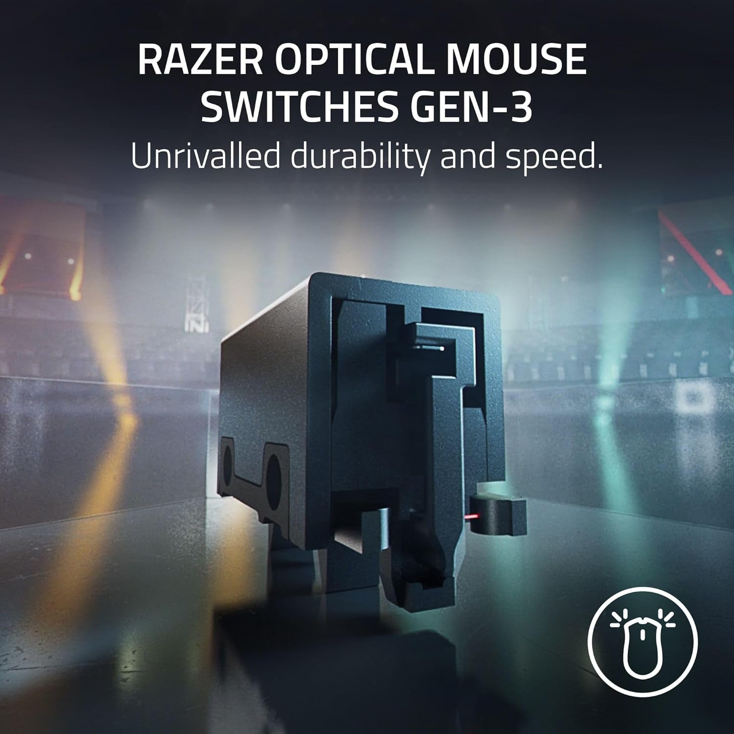 Deathadder V3 Hyperspeed Wireless Gaming Mouse: 55G Lightweight - USB C Charging - up to 100 Hr Battery - Advanced 26K Optical Sensor - Gen-3 Optical Switches - 8 Programmable Controls - Black