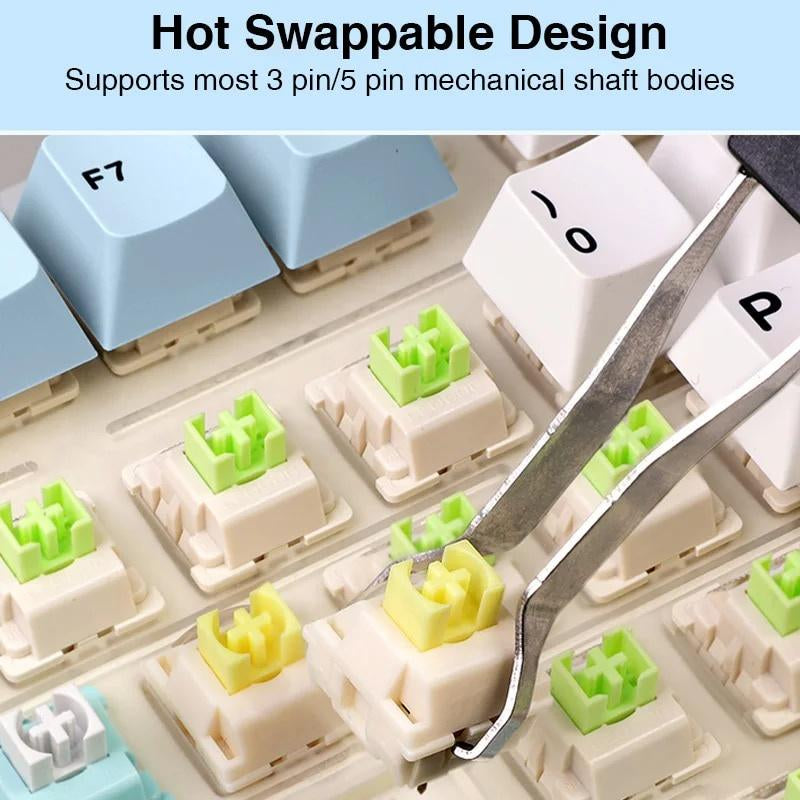 F75 Wireless Mechanical Keyboard Bluetooth Three-Mode Customized Gasket Full-Key Hot-Swappable 2.4 Wireless Keyboard Gaming Wired Keyboard
