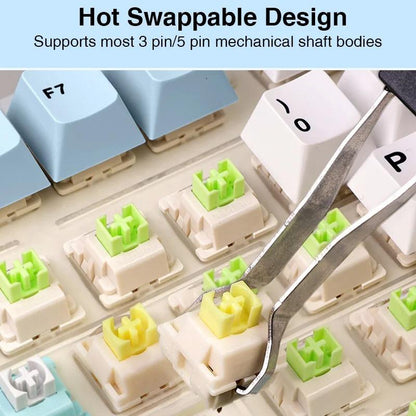 F75 Wireless Mechanical Keyboard Bluetooth Three-Mode Customized Gasket Full-Key Hot-Swappable 2.4 Wireless Keyboard Gaming Wired Keyboard