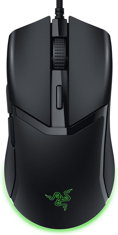 Cobra Gaming Mouse: 58G, Gen-3 Optical Switches, Chroma RGB Lighting, 8500 DPI Sensor, PTFE Feet, Speedflex Cable - Black