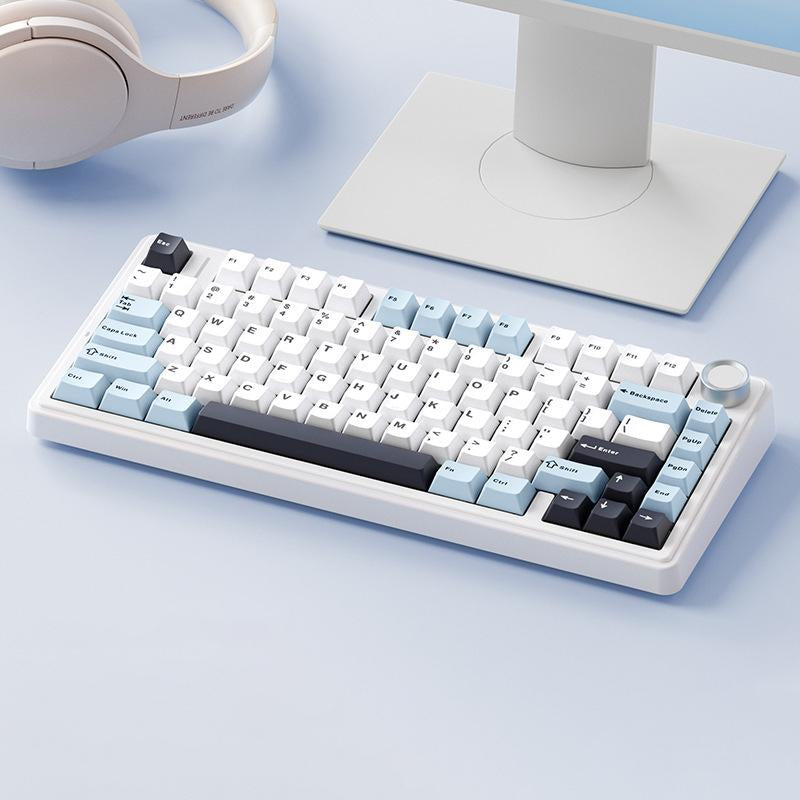 F75 Wireless Mechanical Keyboard Bluetooth Three-Mode Customized Gasket Full-Key Hot-Swappable 2.4 Wireless Keyboard Gaming Wired Keyboard