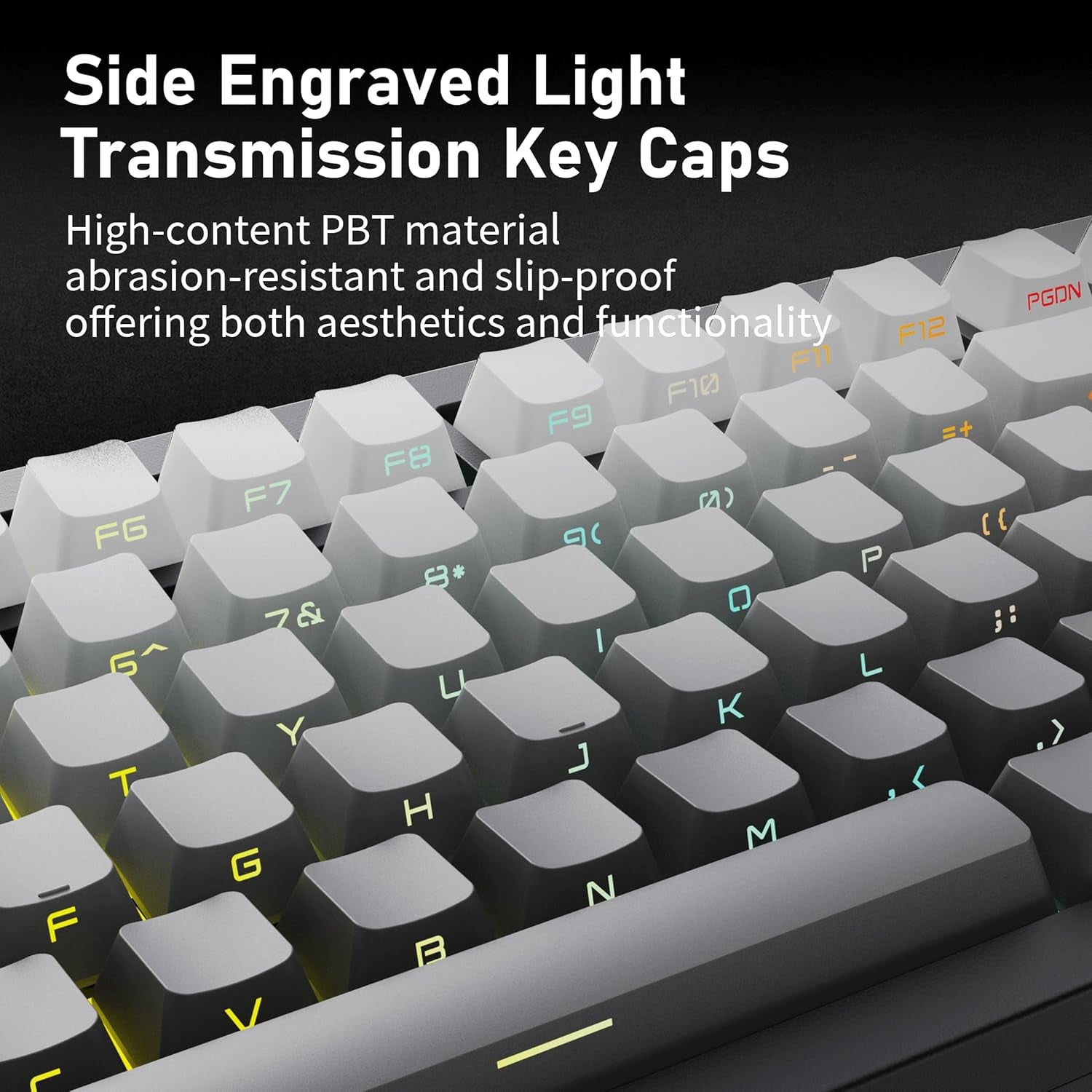 ZH870 Wireless Mechanical Gaming Keyboard,80% Black Custom Creamy Sound Keyboard with Shine through PBT Keycaps,Pre-Lubed Linear Switches,Hot-Swappable,Rgb Backlit,2.4Ghz/Usb-C/Bt5.0