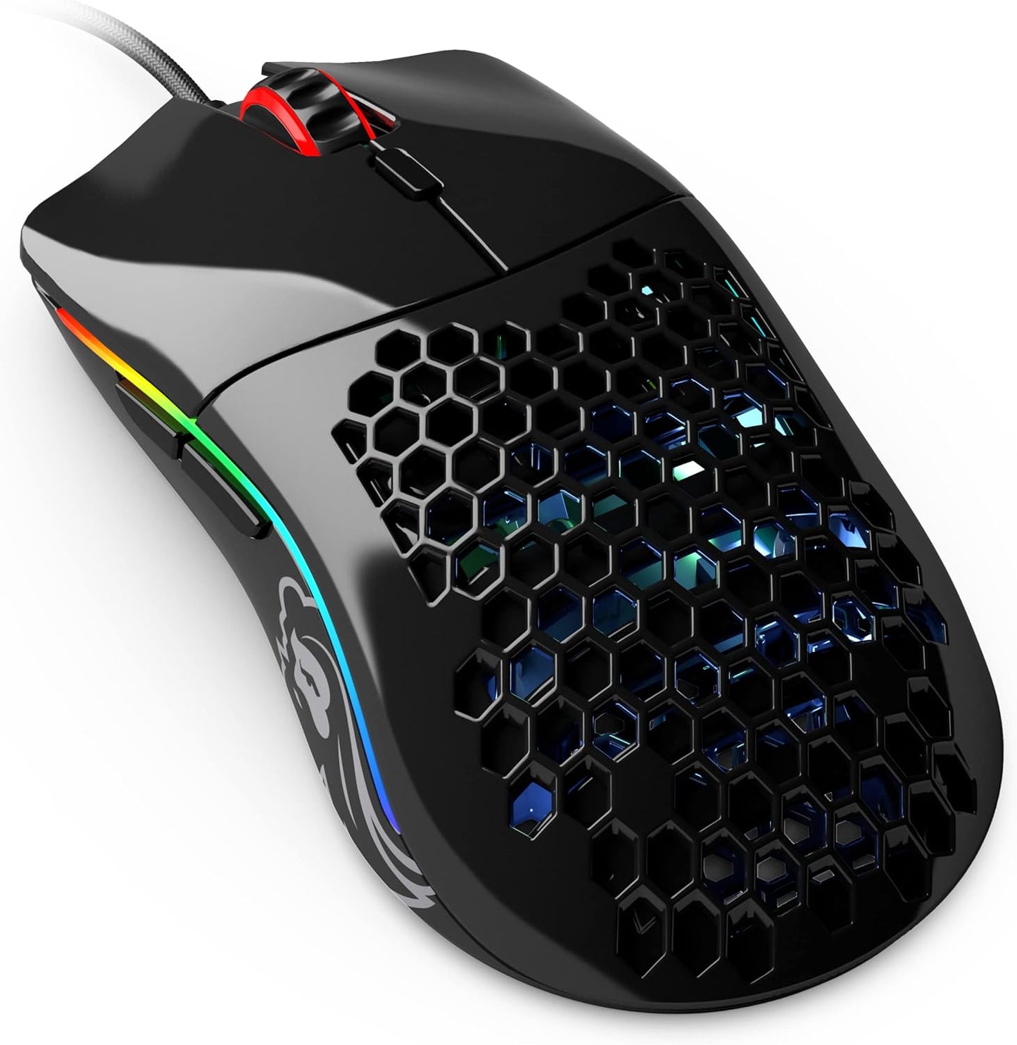 Model O Wired Gaming Mouse 67G Superlight Honeycomb Design, RGB, Pixart 3360 Sensor, Omron Switches, Ambidextrous - Matte Black