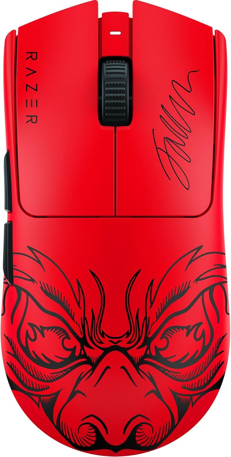 Viper V3 Pro Wireless Esports Gaming Mouse: Symmetrical - 54G Lightweight - 8K Polling - 35K DPI Optical Sensor - Gen3 Optical Switches - 8 Programmable Buttons - 95 Hr Battery - Black