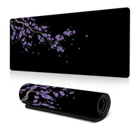 Cherry Blossoms Pattern Mouse Pad, 1 Count Extended Large Mouse Mat, Desk Pad, Stitched Edges Keyboard Pad, Non-Slip Rubber Base Gaming Mouse Pad, Office Accessories