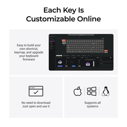 Keychron K4 HE 96% Wireless RGB Hall Effect Keyboard, Gateron Double-Rail Magnetic Switch, Rapid Trigger & Adjustable Actuation, QMK, 2.4Ghz & BT 5.2, for Mac/Windows/Linux, Aluminum-Wood Frame, Black