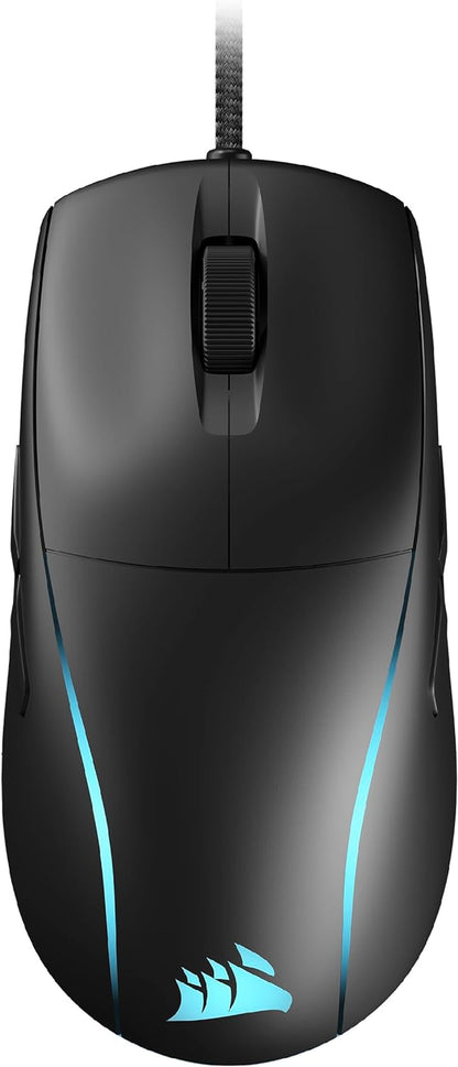 M75 Wired RGB Lightweight FPS Gaming Mouse – 26,000 DPI – Swappable Side Buttons – PC – Black