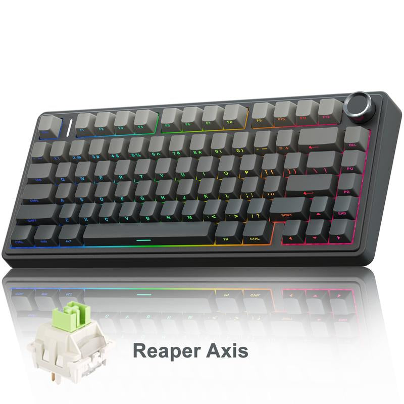 AULA F75 Pro Mechanical Keyboard RGB Backlit 2.4G Wireless Bluetooth Hot-Swappable Gaming Keyboard for Gamers Gaming PC Accessories Gasket Custom Creamy Keyboard Tiktokshopbacktoschool