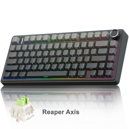 AULA F75 Pro Mechanical Keyboard RGB Backlit 2.4G Wireless Bluetooth Hot-Swappable Gaming Keyboard for Gamers Gaming PC Accessories Gasket Custom Creamy Keyboard Tiktokshopbacktoschool