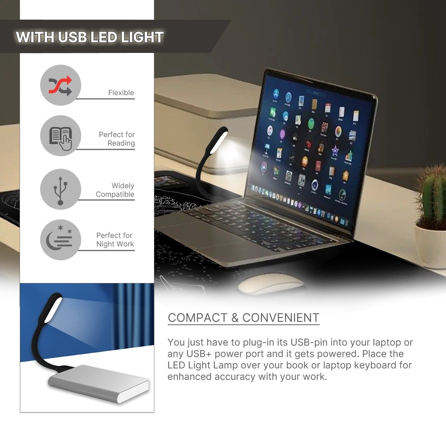Extra Large Gaming Extended XL Mouse Pad with Free USB Light, 900 X 400 X 3 MM
