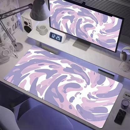 Art Vortex Texture Mouse Pad Computer Laptop Keyboard Pads Office Large Desk Mat Gaming Mousepad Rubber Non-Slip Cushion 900X400