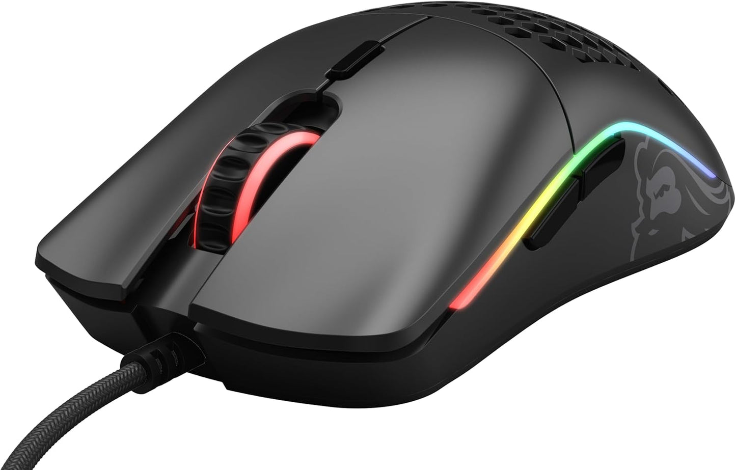 Model O Wired Gaming Mouse 67G Superlight Honeycomb Design, RGB, Pixart 3360 Sensor, Omron Switches, Ambidextrous - Matte Black
