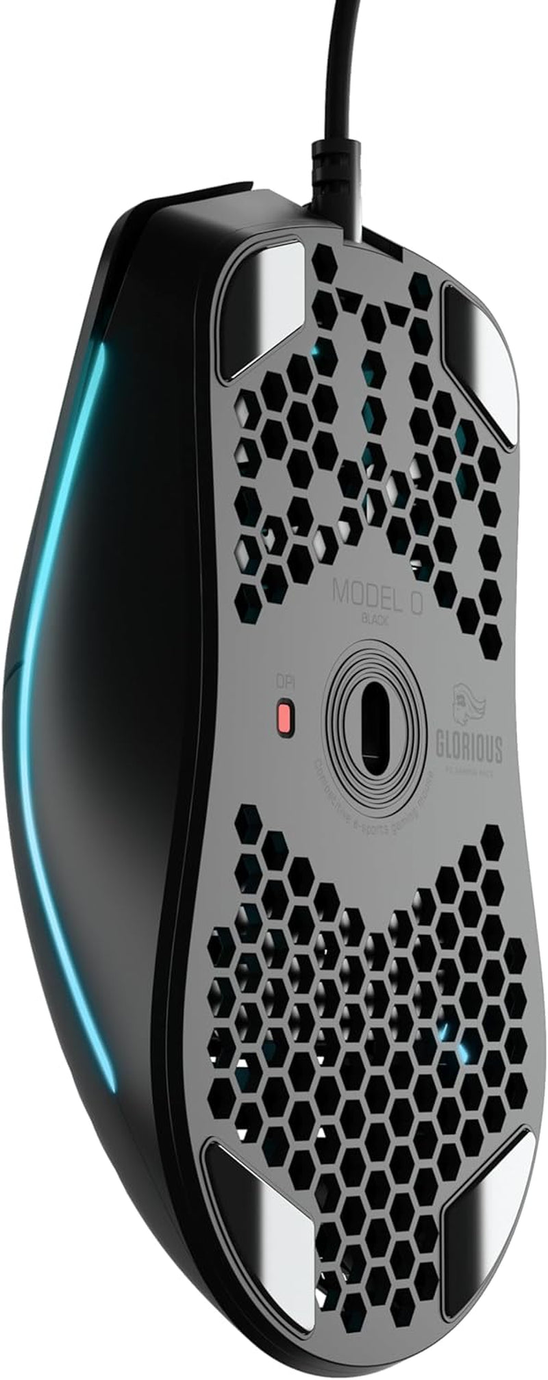 Model O Wired Gaming Mouse 67G Superlight Honeycomb Design, RGB, Pixart 3360 Sensor, Omron Switches, Ambidextrous - Matte Black
