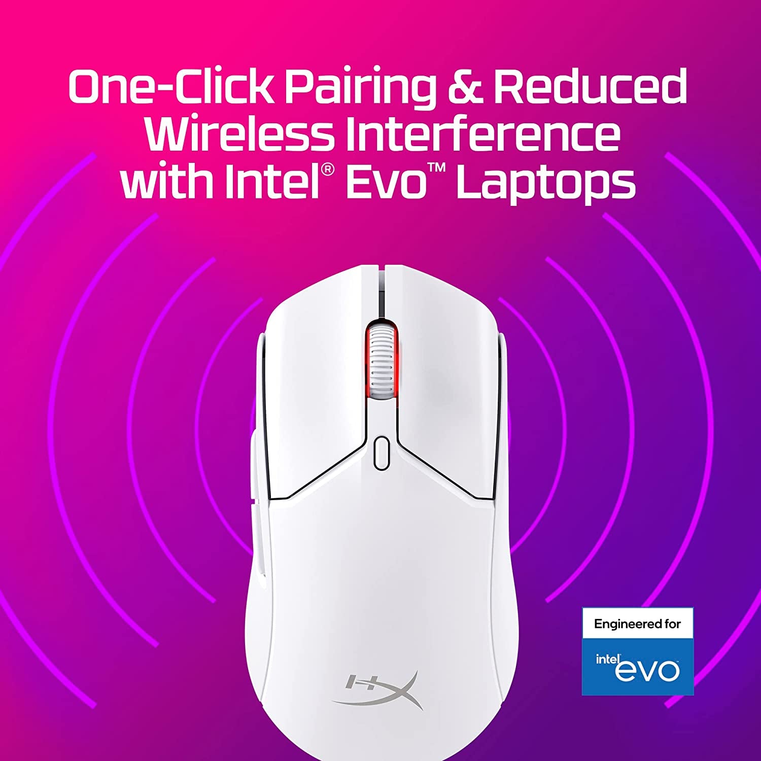 Pulsefire Haste 2 – Wireless Gaming Mouse- Ultra Lightweight, 61G, 100 Hour Battery Life, Dual Wireless Connectivity, Precision Sensor - Black