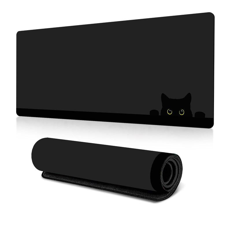 Cute Cat Pattern Mouse Pad, 1 Count Large Gaming Mouse Mat, Non-Slip Rubber Base Mousepad, Keyboard Mat, Desk Pad for Home Office, Desk Accessories