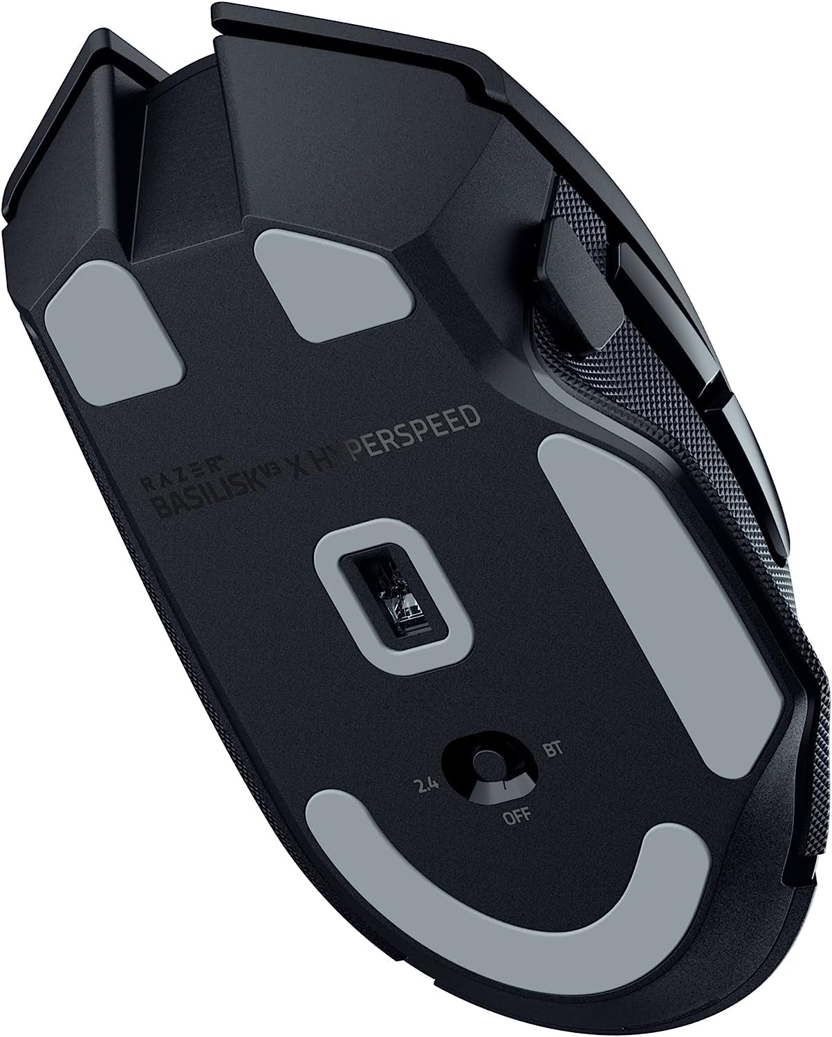 Basilisk V3 X Hyperspeed Customizable Wireless Gaming Mouse: Mechanical Switches Gen-2-5G Advanced 18K Optical Sensor - Chroma RGB 9 Programmable Controls 535 Hr Battery Classic Black