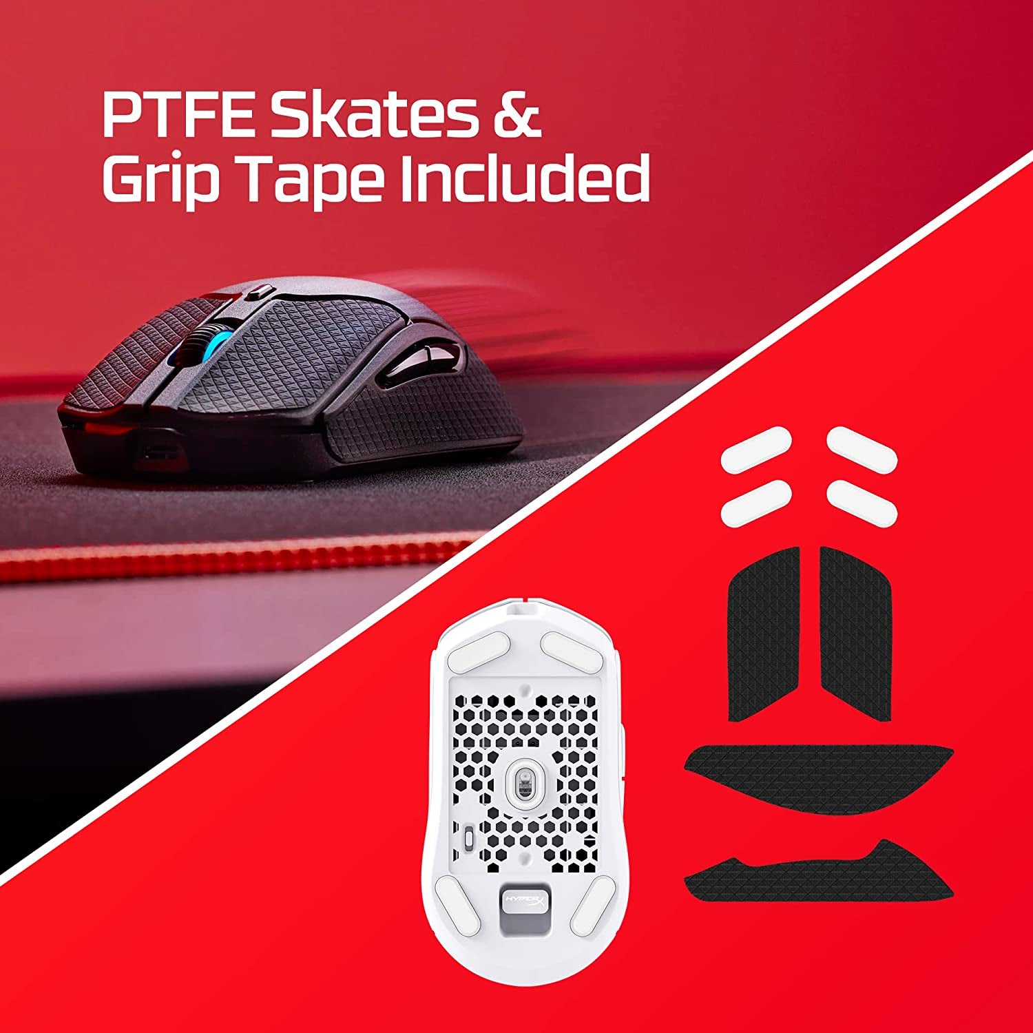 Pulsefire Haste 2 – Wireless Gaming Mouse- Ultra Lightweight, 61G, 100 Hour Battery Life, Dual Wireless Connectivity, Precision Sensor - Black