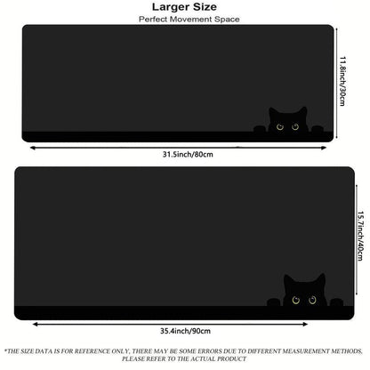 Cute Cat Pattern Mouse Pad, 1 Count Large Gaming Mouse Mat, Non-Slip Rubber Base Mousepad, Keyboard Mat, Desk Pad for Home Office, Desk Accessories