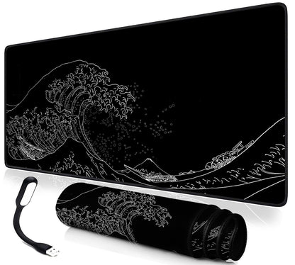 Extra Large Gaming Extended XL Mouse Pad with Free USB Light, 900 X 400 X 3 MM