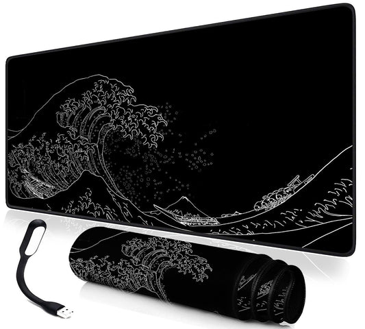 Extra Large Gaming Extended XL Mouse Pad with Free USB Light, 900 X 400 X 3 MM
