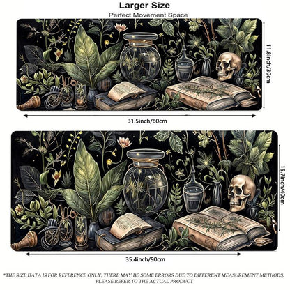 Dark Academia Pattern Mouse Pad, 1 Count Rectangle Gaming Mouse Pad, Mouse Mat, Non-Slip Rubber Base Desk Mat for Gaming & Office & Workspace, Office Accessories, Desktop Accessory, Gaming Mousepad